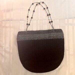 🌟🌟Woolen Handmade Purse w/Swarovski Crystal Double Straps🌟🌟